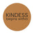 Light Chocolate "KINDESS begins within" Round Vinyl Stickers