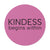 Pink "KINDESS begins within" Round Vinyl Stickers